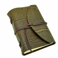 Lederbuch aus Büffelleder A6 - Buffalo Crust Raw by Vickys World - Kompaktes Tagebuch oder Notizbuch Bild 2
