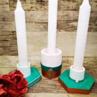 Kerzenständer für Stabkerzen oder Teelichter Bild 1