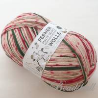 1 Knäuel 150 g weiche hochwertige Sockenwolle Weihnachtssocken Jaquardmuster Farbe 19.12.21 / Partie 948/2 Bild 1