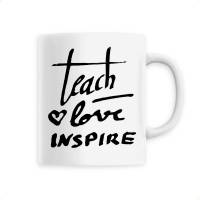 Tasse Teach Love Inspire Calligraphy Bild 2