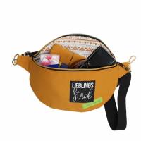 Bauchtasche "Lili"  trendiger Cross-Body-Bag, Bodybag , Hüfttasche aus Canvas, Umhängetasche, Festivaltasche Bild 3