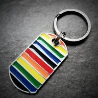 Schüsselanhänger, Edelstahl, Regenbogenflagge, love Bild 10