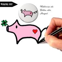 Glücksschweinchen Magnet Bild 2