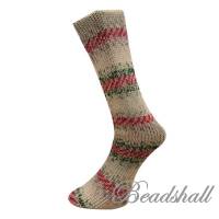 1 Knäuel 150 g weiche hochwertige Sockenwolle Weihnachtssocken Jacquardmuster Farbe 20.12.21 / Partie 949/2 Bild 3