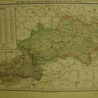 von 1856 Handcolorietes Blatt - Die Kronländer Österreich unter und ob der Enns und Salzburg Bild 1