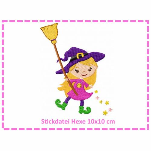 Stickdatei Hexe5 10x10