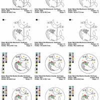 Digitale Stickdatei Mond Wal für den 10x10 - 20x30 cm (4x4 - 8x12") Stickrahmen Bild 2