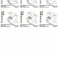 Digitale Stickdatei Mond Wal für den 10x10 - 20x30 cm (4x4 - 8x12") Stickrahmen Bild 3