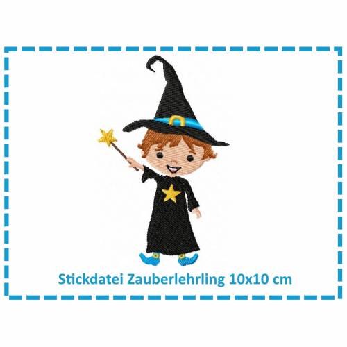 Stickdatei Zauberlehrling 10x10