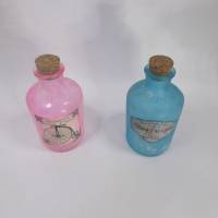 2 Flaschen zur Deko oder zum basteln - Vintage Style Bild 1