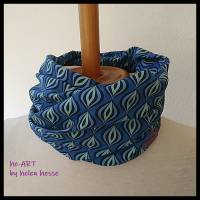 Beanie-Loop - gleichzeitig Mütze und Loop - für Damen, genäht aus Jersey in blau-hellblau, von he-ART by helen hesse Bild 5
