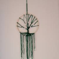 Traumfänger gehäkelt- Boho - "Der grüne Baum" Bild 1