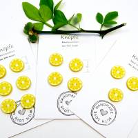 Zitronenknöpfe aus Fimo im 6er, 4er oder 3er Set Bild 3