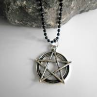 Pentagramm Halskette Kette Hexe gothic , Pentagram, Bild 2