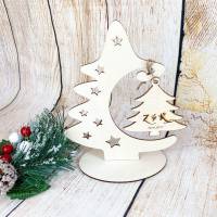 Weihnachtsbaumschmuck, Aufhänger mit eine Dekoration Tanne und einen Aufhänger Tanne Bild 1