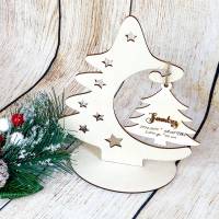 Weihnachtsbaumschmuck, Aufhänger mit eine Dekoration Tanne und einen Aufhänger Tanne Bild 2