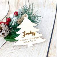 Weihnachtsbaumschmuck, Aufhänger mit eine Dekoration Tanne und einen Aufhänger Tanne Bild 5