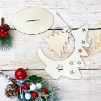 Weihnachtsbaumschmuck, Aufhänger mit eine Dekoration Tanne und einen Aufhänger Tanne Bild 6