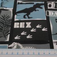 Basel Sweat angeraut Dinosaurier, blau Oeko-Tex Standard 100(1m/17,-€) Bild 6