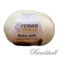50 g Ferner Baby soft Bio-Baumwolle mit Sojafasern Ökotexstandard 100 tierhaarfreies Garn Farbe 390 Natur Bild 2