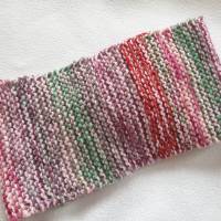 Twist-Stirnband, gestrickt rosa, rot, grün, color Bild 2