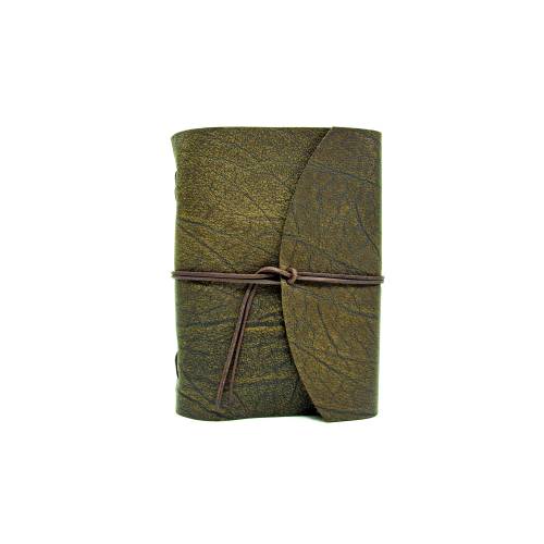 Lederbuch aus Büffelleder A5 - Buffalo Crust Raw by Vickys World - Kompaktes Tagebuch oder Notizbuch