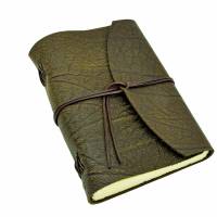 Lederbuch aus Büffelleder A5 - Buffalo Crust Raw by Vickys World - Kompaktes Tagebuch oder Notizbuch Bild 5