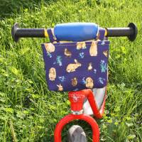 Lenkertasche für Laufrad / Kinderrad / Roller "Hase blau" Bild 2
