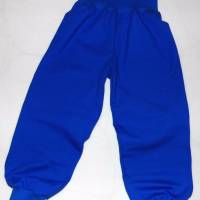 Einzigartige Pumphose Mitwachshose Jogginghose Unifarben ohne Muster Blau Gr.62 - 158 Bild 1