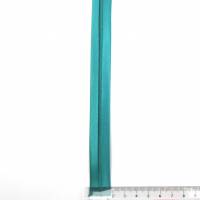 Satin Schrägband, 18mm, Uni-Farben, Kantenband, Meterware, 1meter (petrol) Bild 3