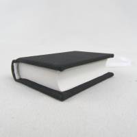 Minibuch Dekoration, schwarz, Mini-Notizbuch, handgefertigt Bild 4