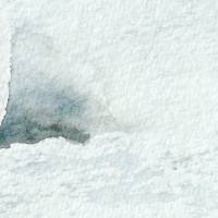 Mit Flossen durch den Schnee - Original Aquarellmalerei, gerahmtes Unikat Bild 4