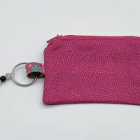 Taschenset aus Shopper, Kosmetiktasche, Schlüsseltasche und Schlüsselanhänger, Einkaufstasche, Beutel, Portmonnaie, Zebr Bild 6