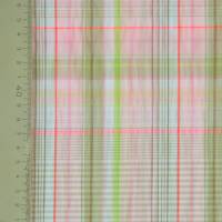 karierter Baumwollstoff pastellig rose-grün-weiss  50 x 145 cm Bild 4