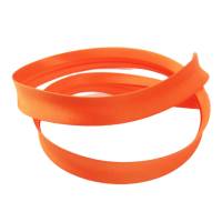 Satin Schrägband, 18mm, Uni-Farben, Kantenband, Meterware, 1meter (orange-dunkel) Bild 1