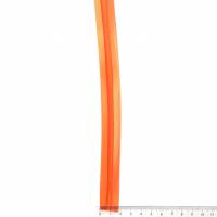 Satin Schrägband, 18mm, Uni-Farben, Kantenband, Meterware, 1meter (orange-dunkel) Bild 3
