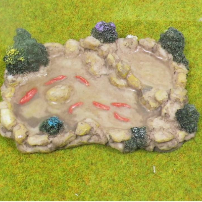 Miniatur Teich Fischteich  zur Dekoration oder zum Basteln für den Feengarten