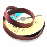 Satin Schrägband, 18mm, Uni-Farben, Kantenband, Meterware, 1meter (oxidrot) Bild 3