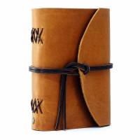 Lederbuch aus Rindsleder A6 - Box OX Raw Caramel by Vickys World - Kompaktes Tagebuch oder Notizbuch Bild 4