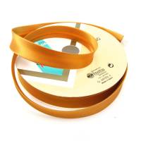 Satin Schrägband, 18mm, Uni-Farben, Kantenband, Meterware, 1meter (mandarine) Bild 3