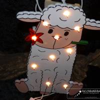 Süsses Schaf Nachtlicht Schäfchen+ Namen mit LED Bild 6