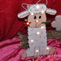 Süsses Schaf Nachtlicht Schäfchen+ Namen mit LED Bild 7