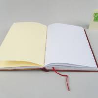 Notizbuch, Katzen Bücher, abendrot, A5, 150 Blatt, Hardcover, handgefertigt Bild 5