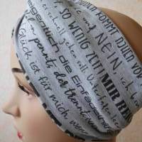 Haarband, Stirnband, Bandeau, Knotenband, Turban-Band,  für Damen, mit ausgefallenen Näh-Sprüchen Bild 6