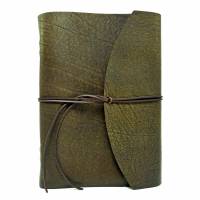 Lederbuch aus Büffelleder A4 - Buffalo Crust Raw by Vickys World - Kompaktes Tagebuch oder Notizbuch Bild 1