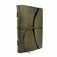 Lederbuch aus Büffelleder A4 - Buffalo Crust Raw by Vickys World - Kompaktes Tagebuch oder Notizbuch Bild 5