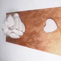 12 St. Herz aus Marmor in weiß - als Tischkarte , Hochzeitsdeko ....  Herz zum basteln oder dekorieren Bild 4