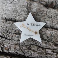 Stern "In unendlicher Liebe" für die Gedenkecke mit Sternschnuppe personalisierbar Bild 1