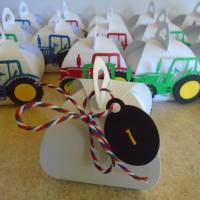 Adventskalender Traktor Weihnachtskalender Trecker  Kinder Junge Zierschachteln Schachteln zum Befüllen Landwirtschaft Bild 4