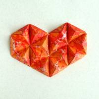3D Herz // Origami-Herz Objektrahmen Bild 4